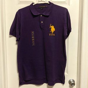 US Polo Assn Polo XXL mens purple with logo
